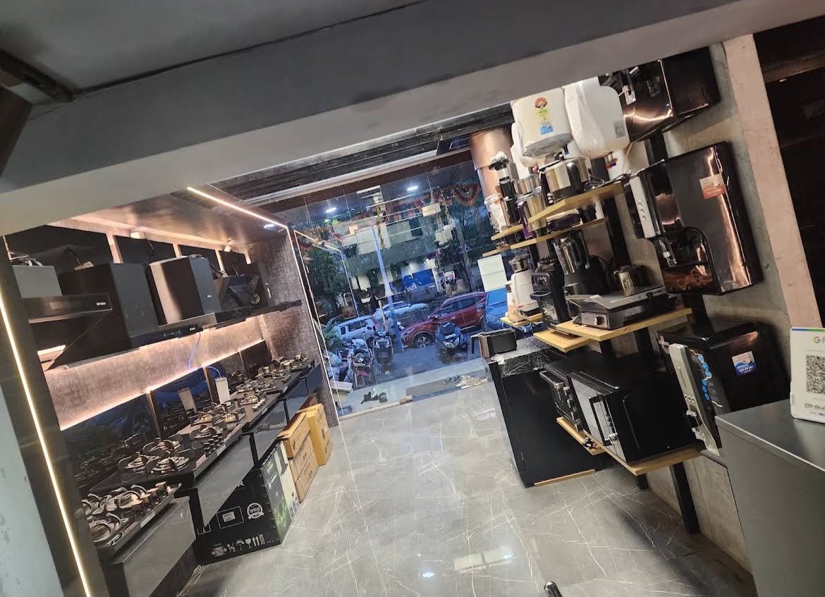 Appliances on display at the Wood World showroom